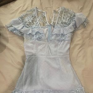 Frilly Blue Dress